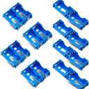 LEIFIDE 16 Pieces D Cell Battery Holder Series or Parallel Storage D Size Battery Case Physical Science Plastic D Battery Holder Box Container, Blue