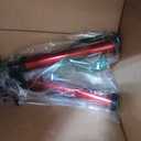 Lasnten 2 Pack Sausage Caulking Gun with 4 Cone Nozzles, Red