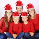 MNKXL Santa Hats Bulk for Adults,Christmas Hats Plus Size,Mens Womens Thickened Red Santa Claus Hat for Xmas Party