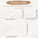 Felt We Can Bearly Wait Sign - Baby Shower Sign for Gender Reveal Party Balloon Arch Photo Props Decoration (White)