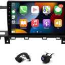 Slakerbe Android 15 Double Din Car Stereo Upgrade Radio for Nissan Murano Z51 2008-2014, 4G+64G 9" Touchscreen with Carplay Android Auto GPS WiFi Bluetooth RDS DSP SWC Mirrorlink Mic Backup Camera