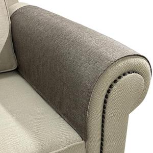 NOYOURS Couch Arm Covers, Anti-Slip Sofa Armrest Cover for Recliner, 2pc Washable Sofa Arm Covers, Dogs Cats Pet Scratch Proof Couch Arm Protectors, Coffee, 24x28inch