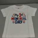 JingleFolk My 1st Memorial Day Toddler T-Shirt Patriotic Baby Shirt 4th of July Tee for Babies Infant Outfit 1T