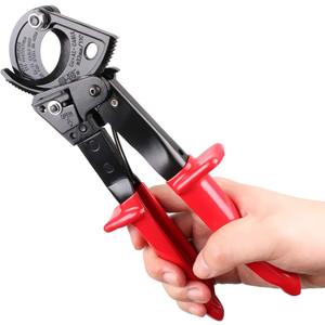 Ratchet Cable Cutter, Heavy Duty Wire Cutter for Aluminum Copper Cable up to 240mm, Ratcheting Wire Cutting Hand Tool