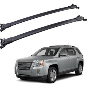 Roof Rack Cross Bars Compatible with 2010-2017 Chevy Equinox & Terrain, Aluminum Crossbars Cargo Carrier Rooftop Luggage Kayak Bicycles Canoe Snowboard