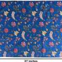 AVKA Studio 100% Cotton Decorative Kitchen Towels- Set of 3 Dishcloths- 19 x 27 inches- Blue Floral Kitchen Towels- Absorbant Kitchen Dish Towel for Dryng Dishes- Indian Block Print Cute Tea Towels