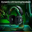 WESEARY Wireless Gaming Headset for PC, PS5, PS4, Switch & Mac, Dual-Mode 2.4GHz & Bluetooth Gaming Headphones with Microphone, Ultra-Low Latency, 3D Stereo Sound, Up to 45H Battery