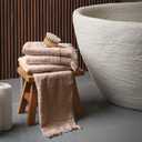 SOFE H&L | NADIAS Luxury Bath Towels Set of 3 (1 Bath Towel 1 Hand Towel 1 Wash Cloth) Moon | Light, Premium, Soft, Durable, Absorbent - Hotel Quality Turkish Bath Towels for Bathroom