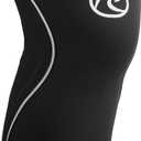Rehband 5mm Knee Sleeves for Functional Training, Cross-Training & Powerlifting, Weightlifting Knee Support made of Neoprene, Unisex, Colour:Black, Size:Medium (Black - 1 Piece)