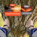 VEVOR Tree Climbing Spikes Set, Height-Adjustable Tree Climbing Gear with Straps & Waist Harness, 350 lbs Load Capacity, Heavy Duty Steel Climb Spurs Arborist Equipment for Fruit Picking Hunting, Blue