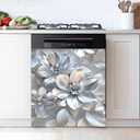 Dishwasher Magnet Sticker Cover: Panel Decal Decorative for Kitchen Decoration, 23"x26" Home Appliances Decor Stickers Panel Decor