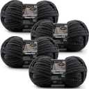 4-Pack Chunky Yarn for Crocheting Blankets & Big Projects - 14oz/152.8yd Total, Ultra Soft & Bulky Chenille Yarn, Perfect for Blankets, Amigurumi, Black