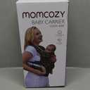 Momcozy Baby Carrier - Ergonomic, Cozy and Lightweight Carrier for 7-44lbs, Effortless to Put On, Ideal for Hands-Free Parenting, Enhanced Lumbar Support, Purehug for Infant to Toddler, Black