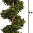 Nearly Natural 5ft. Boxwood Spiral Topiary Artificial Tree (Indoor/Outdoor)