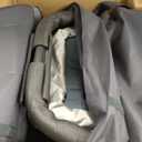 UPPAbaby Vista V3 Stroller - Full-Size Single-to-Double Stroller System - Toddler Seat, Bug Shield, Rain Shield, and Storage Bag Included - Callum (Stone Blue/Silver Frame/Sand Leather)