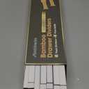 ANTOWIN Expandable Bamboo Drawer Dividers, Drawer Separators,17-22 inches Adjustable Spring-loaded Organizer for Large Utensil, Clothes, Tools Drawers, 6Pack (White) (Brown)