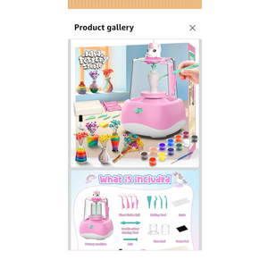 Mini Pottery Wheel for Kids - Pottery Painting Craft Kit with 2.3in Turntable, Clay, Flowers, Mess Free Arts and Crafts for Kid Ages 8-12, Birthday Christmas Gift Toy for Girls Ages 6-12+, Pink