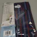 GLOBAL Men's 100% Cotton Flannel Pajamas Set Soft Warm 2pc Pjs For Men Button Fly&Elastic High Waist Loungewear Sleepwear (3X-Large, Blue and Red Stripes)