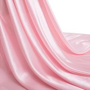 Pink Silk Satin Fabric, 3 Yards 60" Wide, Shiny and Soft Charmeuse Satin Fabric for Sewing Wedding Bridal Dress Crafts