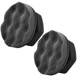 IPELY 2 Pack Large Tire Shine Applicator Pad, Durable and Reusable Hex-Grip Tire Dressing Applicator Pad for Applying Tire Shine