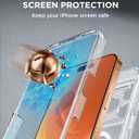 Miracase for iPhone 17 Pro Max Case 6.9" Full-Body Phone Case with Built-in Glass Screen Protector& Full Camera Protector,[Magnetic with MagSafe] Drop Proof 17 ProMax Cover, Clear Glitter