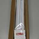 AIZESI Spring Tension Rods Adjustable Tension Curtain Rod Small Tension Rod No Drilling Expandable Spring Loaded Curtain Tension Rod?White,45" to 77"-1Pcs)