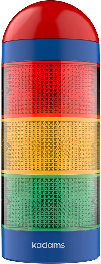 KADAMS Visual Timer for Kids with Audio Pre-Alarm - Traffic Light Alarm for Kids Toddler Teachers Classroom Home Time Management Tool 24hr Countdown Pause Memory Function (Blue)