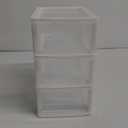 3 Drawer Storage Organizer, White Plastic Drawer Storage, Small Desktop Organizer for Home, Office