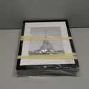 upsimples 11x14 Picture Frame Set of 5, Display Pictures 8x10 with Mat or 11x14 Without Mat, Wall Gallery Photo Frames, Black