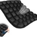 Sodurue Inflatable Seat Cushion, Portble Airplane Travel Cushion, Pressure Relief Seat Cushion, Comfort Tailbone Cushion Seat for Office/Daily/Work Use; Wheelchair/Driver Cushions Applicable-Black