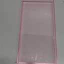 ROYALITA Acrylic Tray Bathroom Tray for Countertop, Guest Towel Holder Tray for Napkin Perfume Jewelry Makeup, Vanity Trays for Soap Dispenser, Aromatherapy, Cup & Candle, Pink