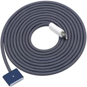 Amazon.com: DERLULU USB-C to Magnetic 3 Fast Charging Cable (2 m/6.6 ft), Compatible with MacBook Air (15''/13'' M4 2025, M3 2024, 15'' M2 2023, 13" M2 2022), MacBook Pro (16"/14" 2024/2023/2021), Midnight Blue : Electronics