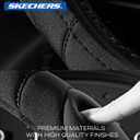 Skechers Steering Wheel Cover, Memory Foam Car Steering Wheel Cover,14.5-15inch Anti-Slip Safety Comfortable Desgin, Universal Accessory for Diverse Cars, Truck,SUV (Black & Black)