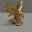 H&W Golden Eagle Statue, Flying Wild Bird Eagle Decorative Bronze Patina Resin FigurineM (Medium)