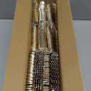 Nervure 300PCS Gold Hammered Plastic Silverware - Heavy Duty Plastic Cutlery - Gold Disposable Utensils Includes 100 Forks, 100 Knives, 100 Spoons Perfect for Wedding & Party