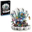 LEGO Disney Princess The Little Mermaid Royal Clamshell 43225 Collectible Adult Building Set, Gift for Princess Movie Fans Ages 18 and Up, Featuring Ariel, Ursula, King Triton, Sebastian and Flounder