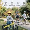 ROCKBROS Kids Balance Bike No Pedal Toddler Toy for 2-5 Years Old, 12" Anti-Slip & Auto-Glow Wheels, Lightweight 7 lbs, Adjustable Seat (13.3-15.7"), Safe 360 Steering for Boys & Girls