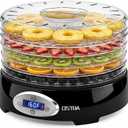 OSTBA Food Dehydrator, 5 BPA-Free 12.2" Trays, Adjustable Temp 95160, 48H Timer, 420W Food Dryer for Fruits, Veggies, Jerky, Herbs, Home Use, BPA-Free
