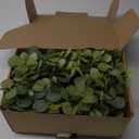 PARTY JOY 2pcs 6.56ft Eucalyptus Garland with Flowers-8 White Roses, Artificial Fake Flowers Greenery Garland Floral Vines for Decoration Party Wedding Table Indoor Outdoor Backdrop Wall Decor(White)