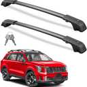 Wonderdriver 300lbs Lockable Roof Rack Cross Bars Compatible with Kia Sorento X-Line & X-Pro 2021-2026 (with Raised Rails,Not Flushed Rails), Crossbars Rooftop Cargo Carrier Luggage
