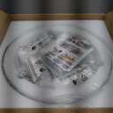 Chrome Crystal Flush Ceiling Light: Modern Dome Bedroom Bathroom Chandelier