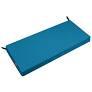 Pcinfuns Outdoor Bench Cushions,42 x 18 x 3 Inch Patio Furniture Water-Resistant Chair Cushion,Loveseat Garden Sofa Settee Couch Swing Pads with Handle and Adjustable Straps,Sky Blue