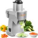 Newhai Upgraded 4 In 1 Electric Vegetable Dicer Slicer Shredder Strip Cutter Commercial Vegetable & Fruit Chopper Multifunctional Automatic Veggie Cutter for Onion Potato Cabbage Lemon, 200W, 110V