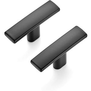 Ravinte 25 Pack 1-3/4 inch Curved Cabinet Pulls Matte Black Kitchen Cupboard Handles Cabinet Handles 1.75Length