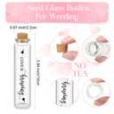 2 x Skybooly 30 Set Mini Glass Bottles Cork Stoppers Bridal Shower Favors