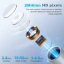 Wireless Ear Otoscope with 1080P HD Camera and 4 LED Lights, 1.38" IPS Display Ear Camera, Ear Scope with Foldable Inspection Head, Good Aid for Earwax Removal, Safe for Kids, Adults, Pets (white)