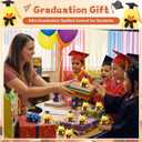 Gejoy 24 Pcs Graduation Mini Stuffed Animals Plush 2026 Graduation Party Favors Congrats Grad Small Animal Keychains with Cap Class of 2026 Stuffed Plush Toys for Classroom Rewards Grad Gifts (Duck)