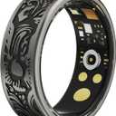 Smart Ring Heart Rate Monitor Sleep Ring Fitness Tracker Blood Pressure Step Counter Calories Pedometer Waterproof Health Vintage Smart Rings for Men Women Unique Anillo inteligente