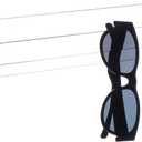 MyGift 13 Inch Premium Clear Acrylic Sunglasses Holder Wall Mounted Organizer Rack, Decorative Entryway Hanging Eyewear Display for Shades Reading Glasses Jewelry