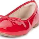 The Drop Women's Pepper Ballet Flat with Bow (8, Red Patent)